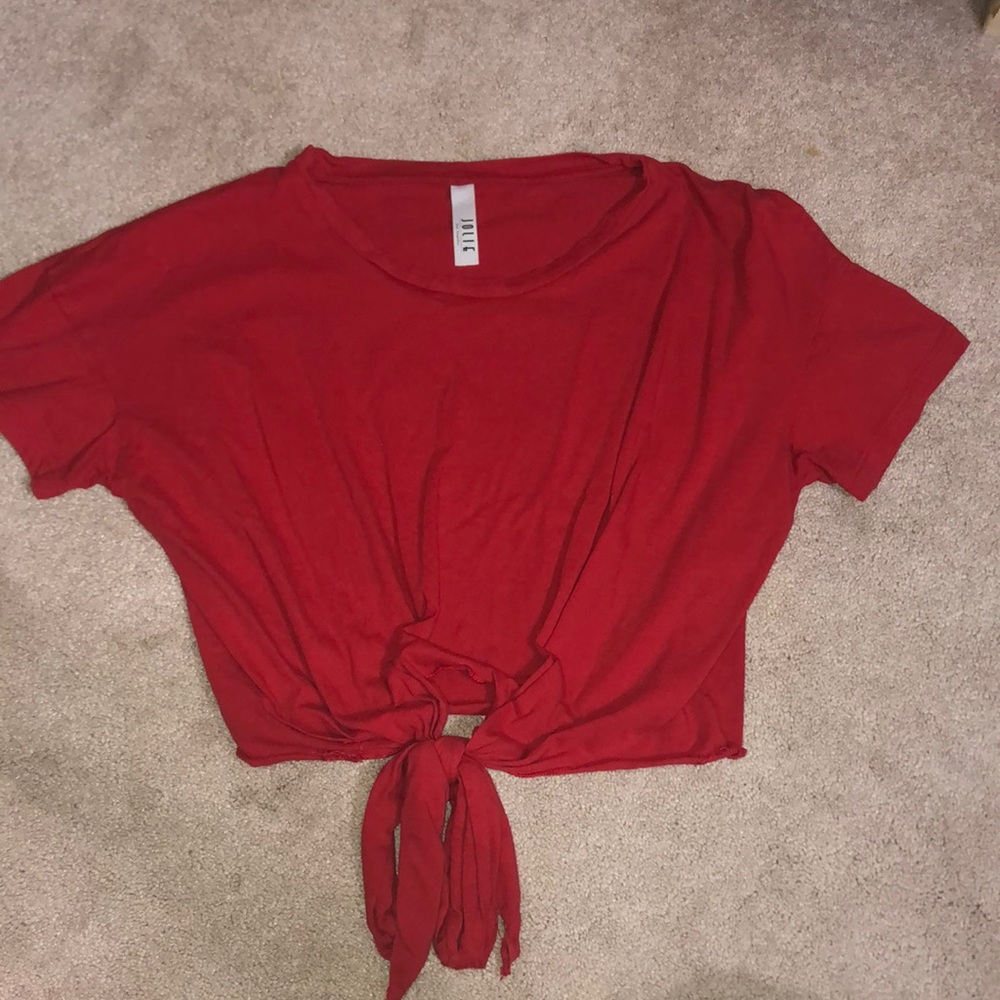 Large Jolie red cropped tie top.great condition. Worn a few times.